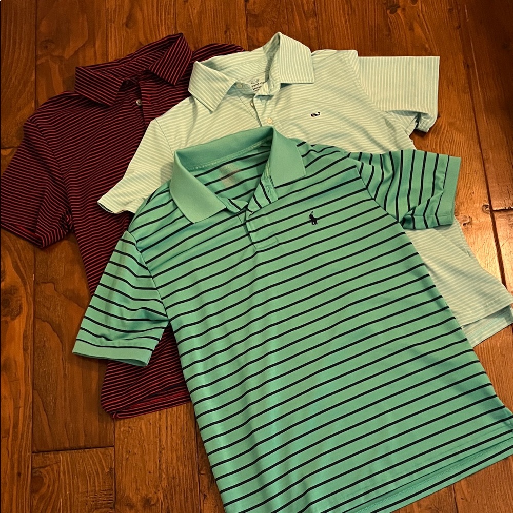 Vineyard Vines and Polo Polo Set - Maroon, Mint, Aqua